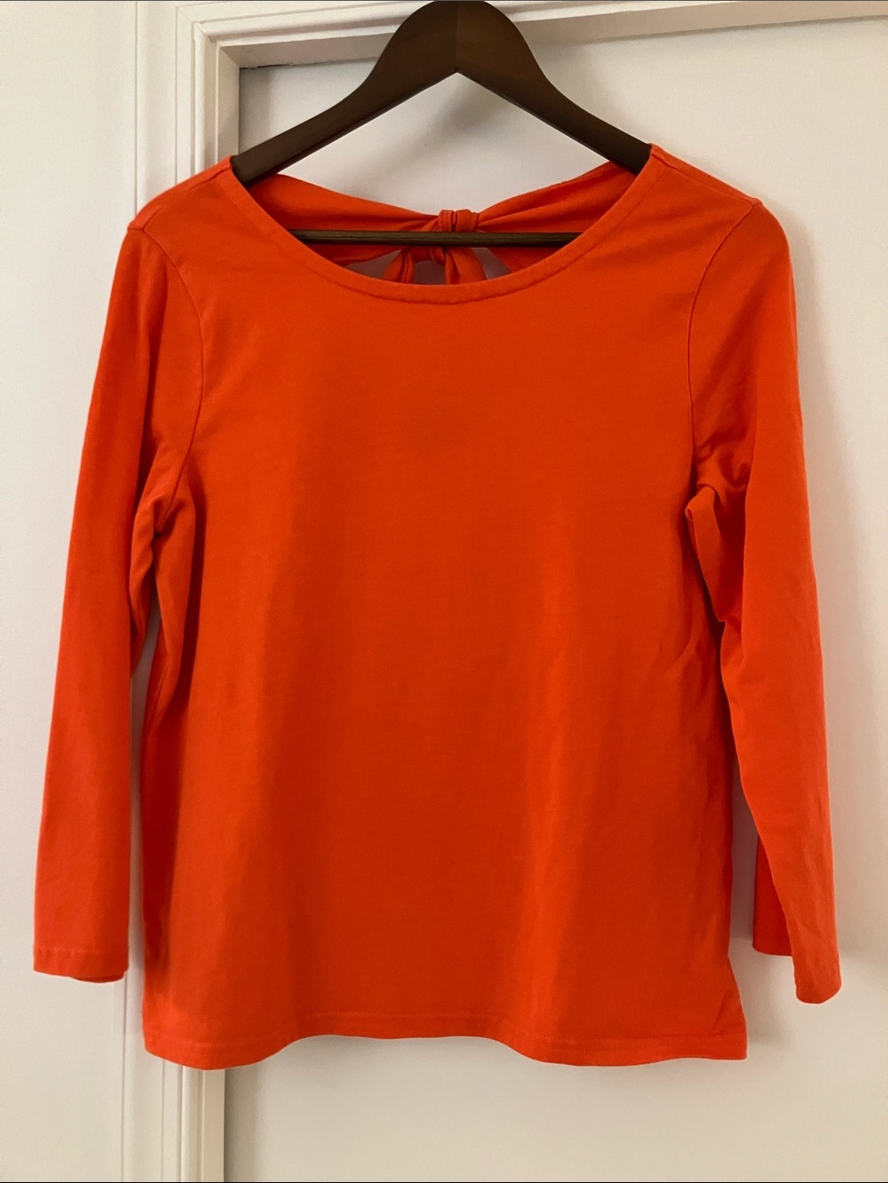 J. Crew Vibrant Orange Knit Top